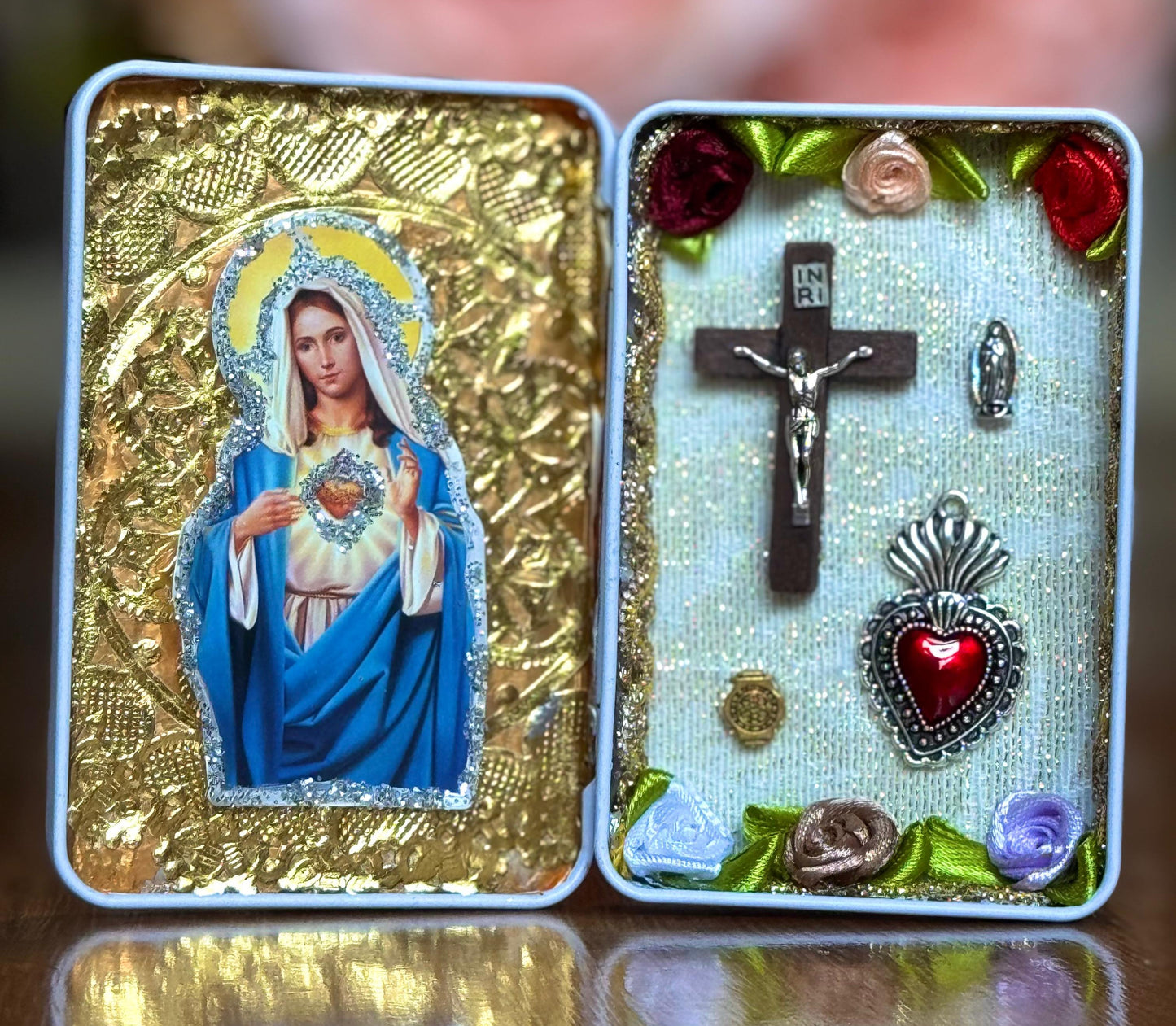 Portable Unique Design Shrine Mary Jesus