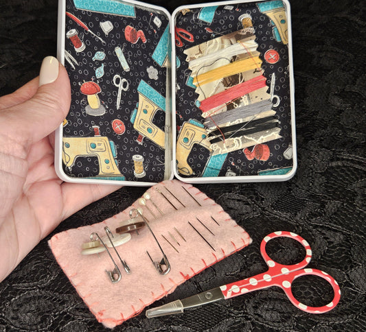 Sewing Kit Tin Box